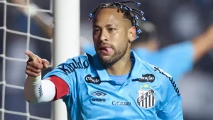 Neymar Scores Twice in Dazzling Display for Santos with Three of Carlo Ancelotti's Brazil Staff Members Watching On