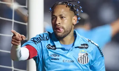 Neymar Scores Twice in Dazzling Display for Santos with Three of Carlo Ancelotti's Brazil Staff Members Watching On